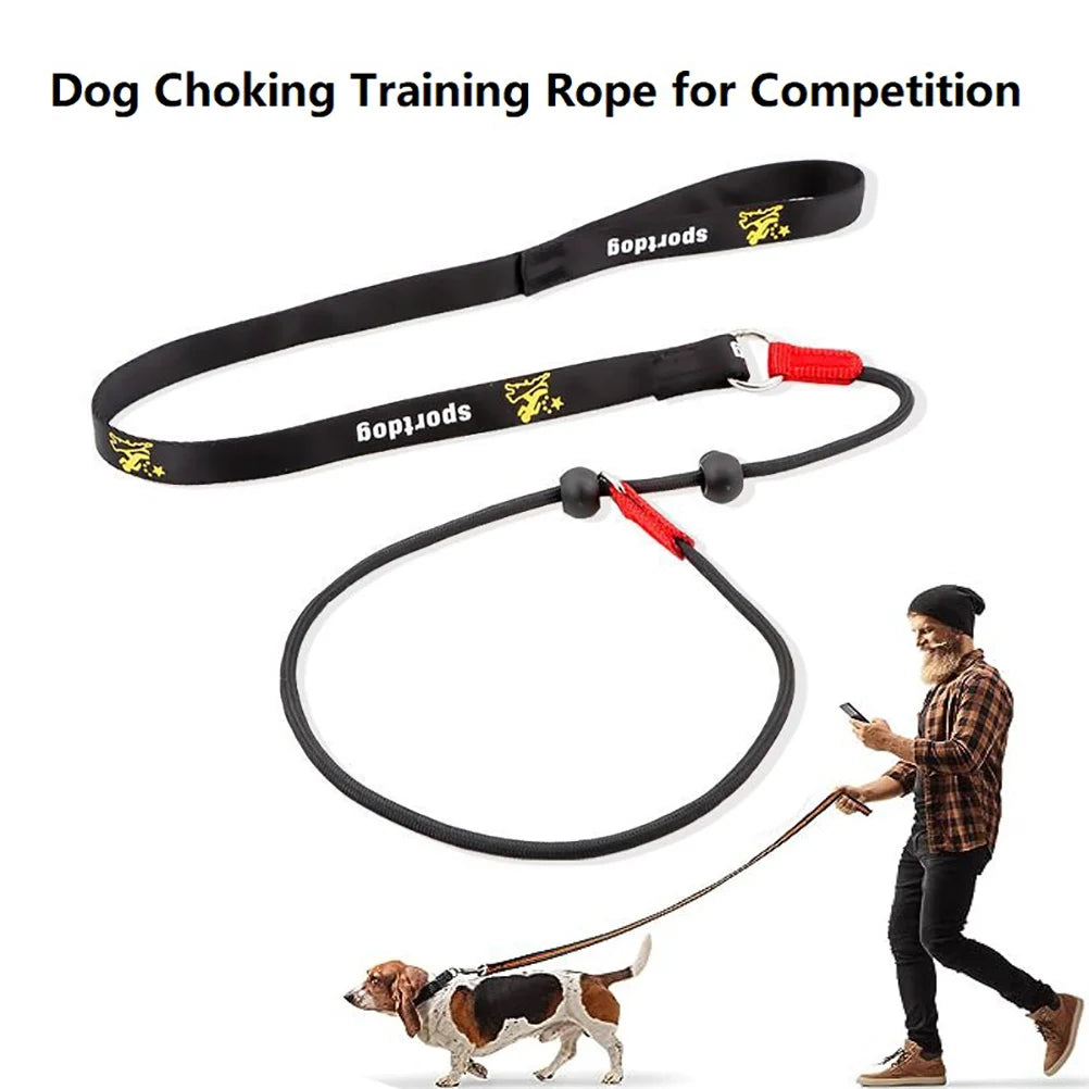 2-in-1 Training Dog Choking Rope Leash