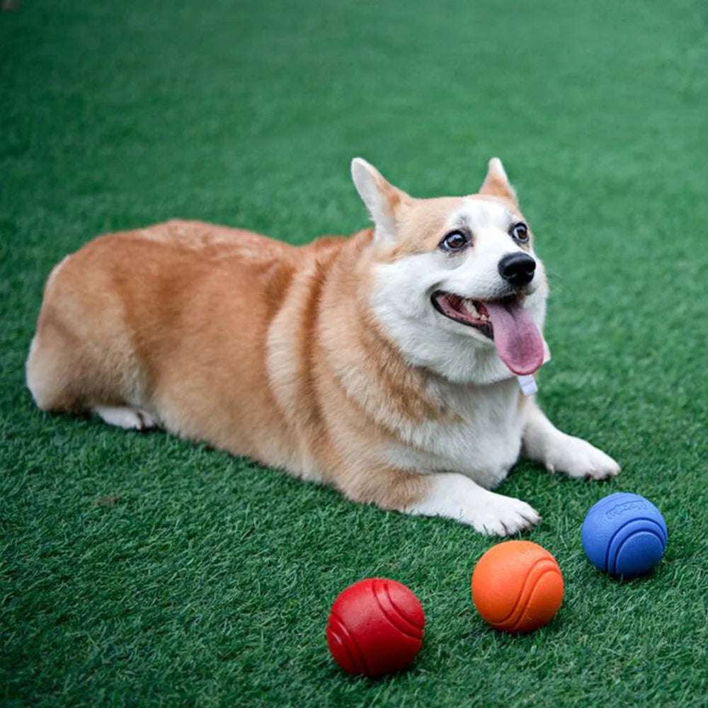 Durable Bouncy Rubber Dog Chew Ball