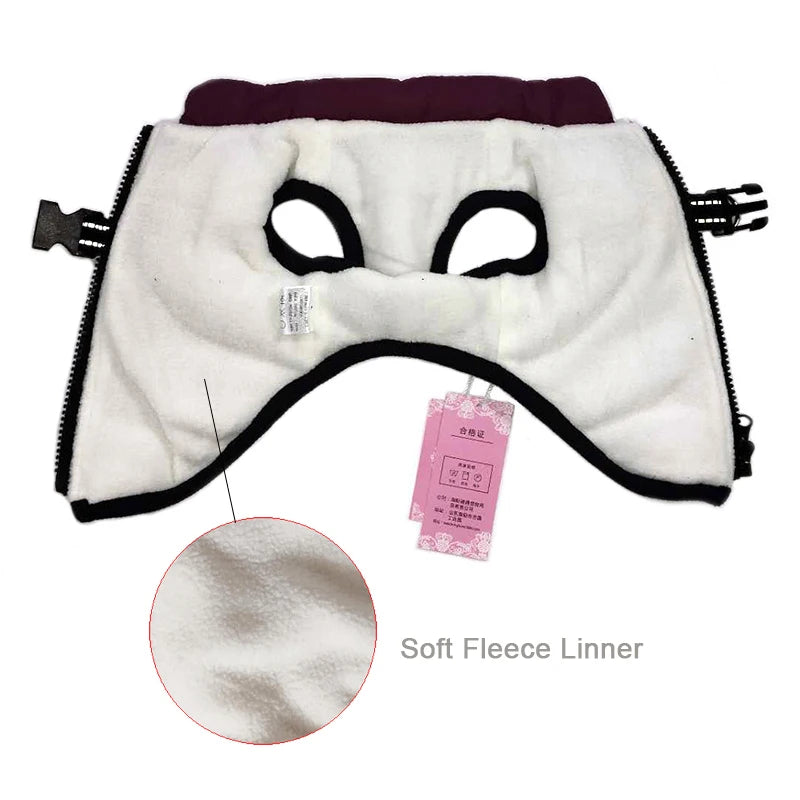 Winter Fleece Dog Coat with Harness