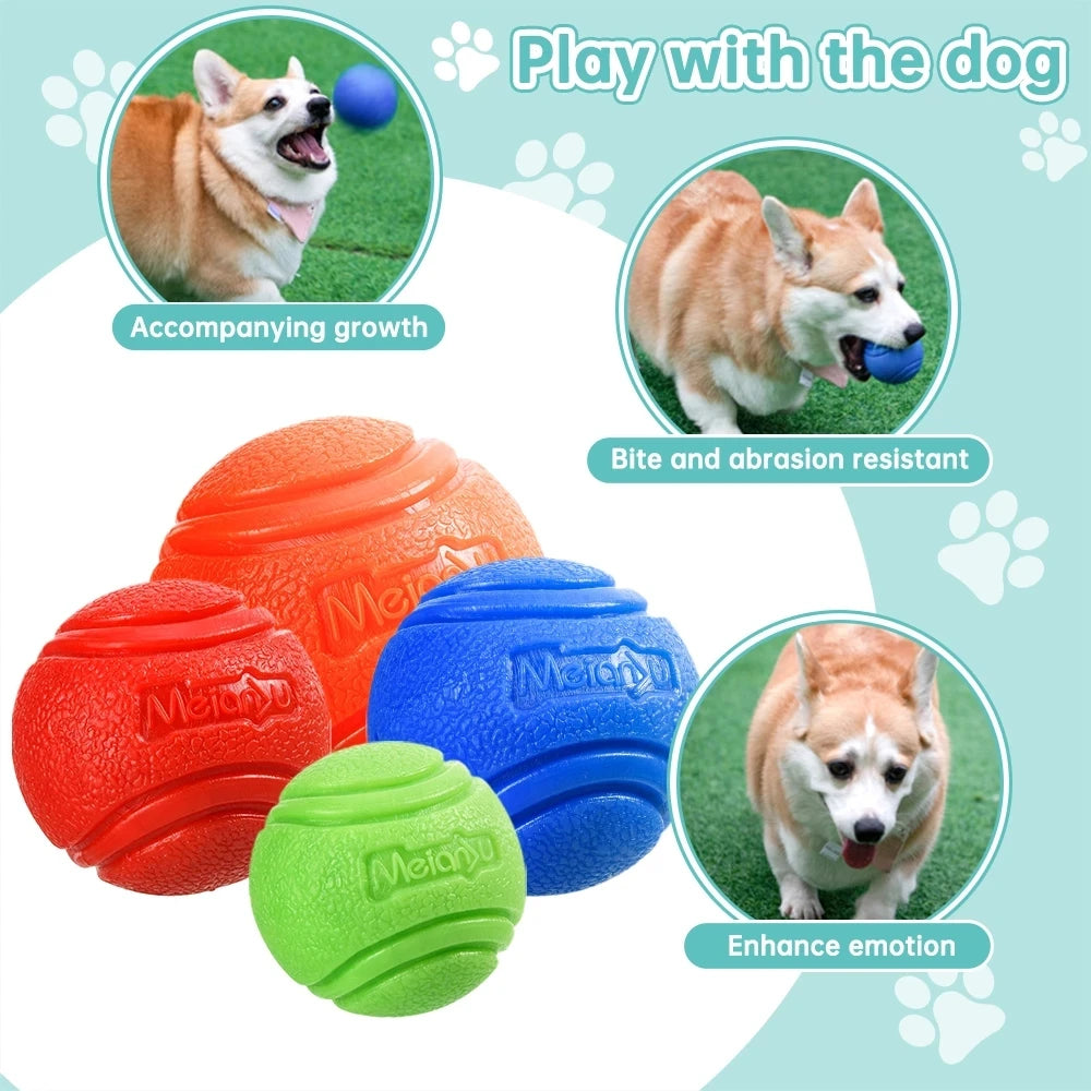 Durable Bouncy Rubber Dog Chew Ball