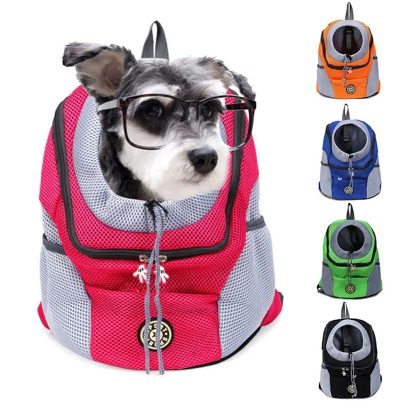 Double Shoulder Pet Travel Carrier Backpack