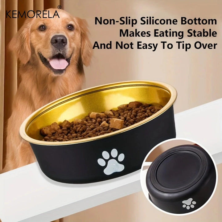 Anti-Slip Stainless Steel Dog Bowls