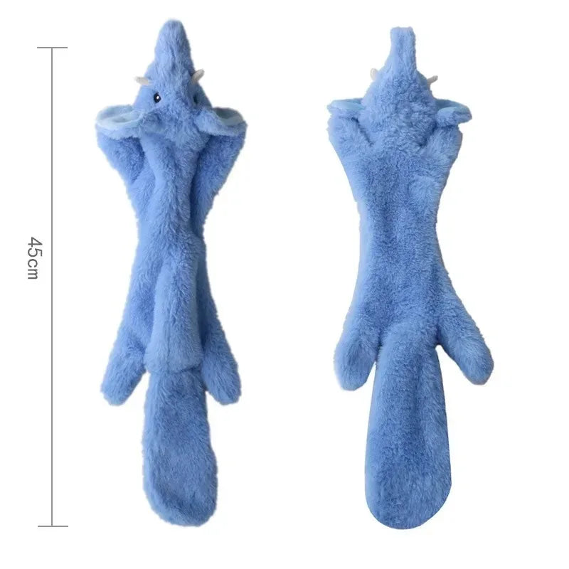 Stuffing-Free Plush Squeaky Dog Toy