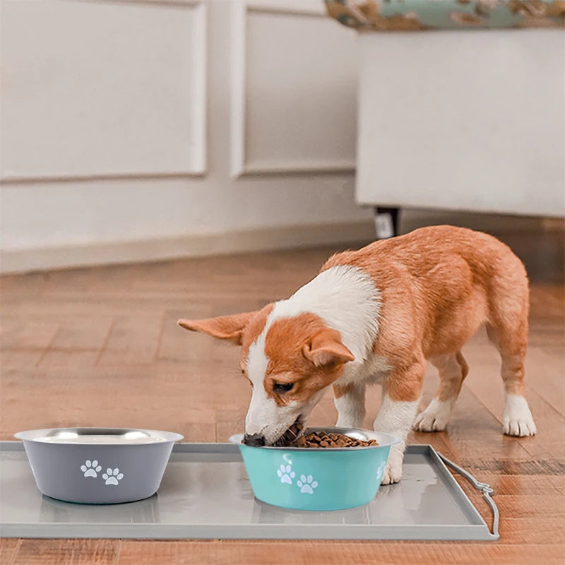 Non-Slip Stainless Steel Dog Bowls