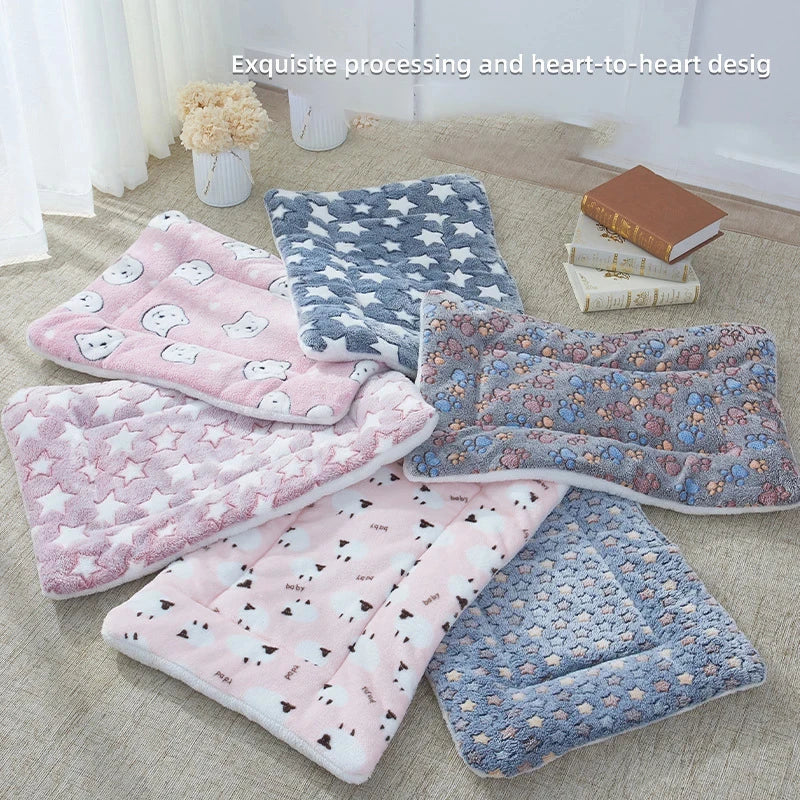 Flannel Pet Sleeping Mat Cushion