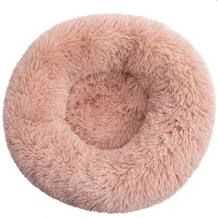 Soft Plush Round Pet Bed for Dogs