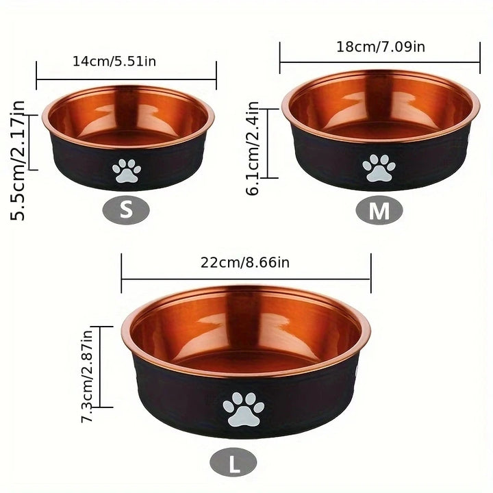 Anti-Slip Stainless Steel Dog Bowls