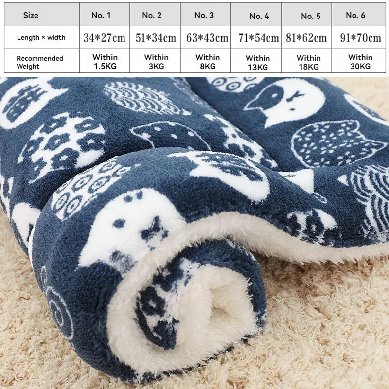 Soft Flannel Pet Mat Blanket