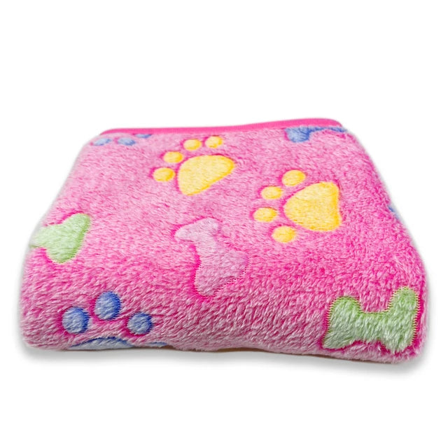 Soft Fluffy Pet Blanket Winter Warm Dog Blanket Cute Pet Bed Sheet Warm and Comfortable Cat and Dog Cushion Blanket Pet Supplies