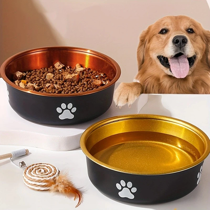 Anti-Slip Stainless Steel Dog Bowls