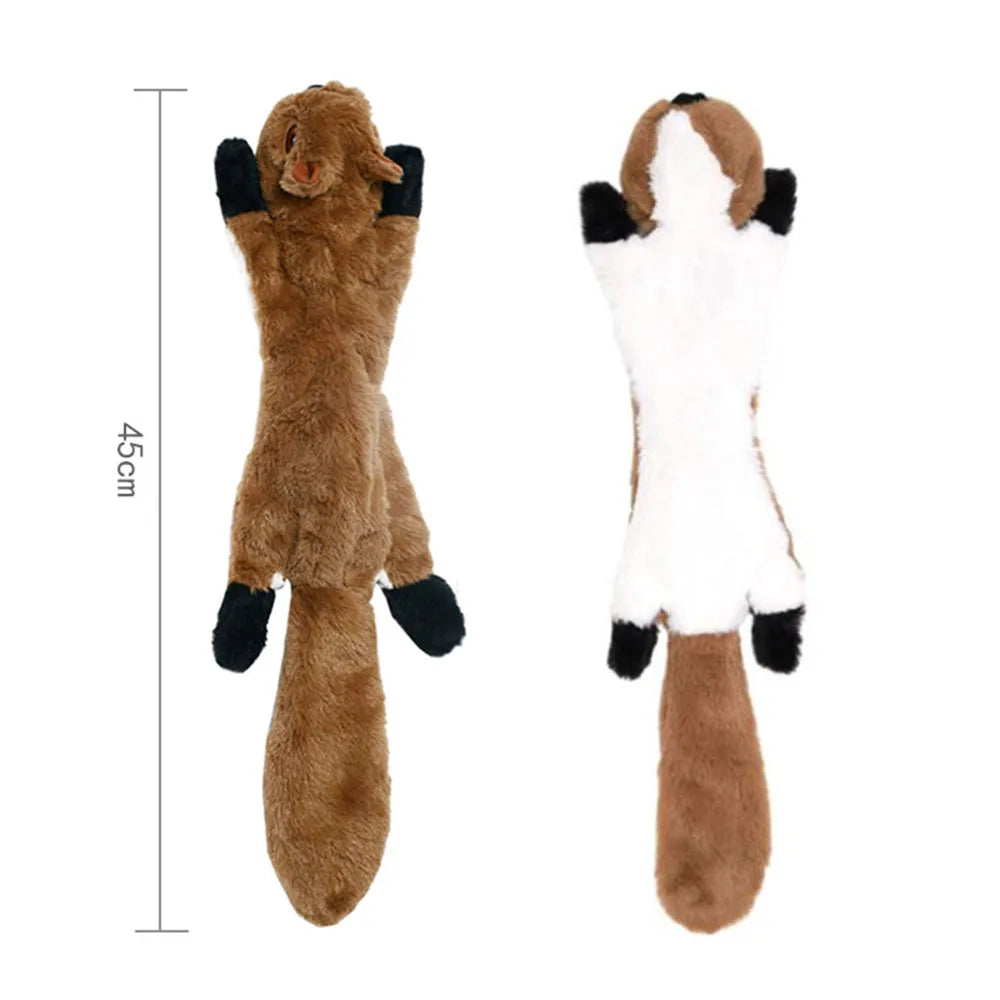 Stuffing-Free Plush Squeaky Dog Toy