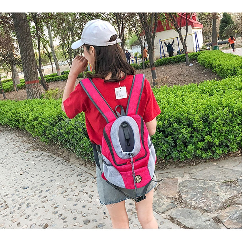 Double Shoulder Pet Carrier Backpack – Comfortable & Secure for Pets
