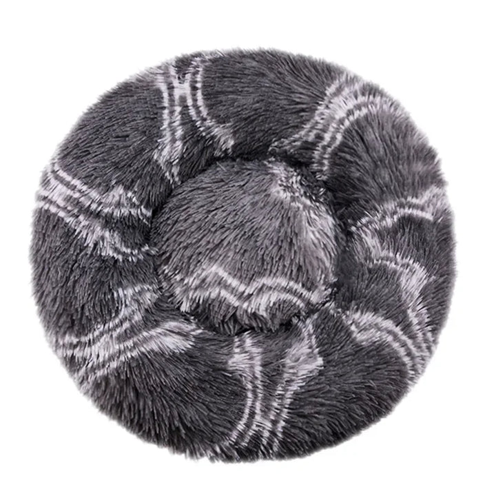 Soft Plush Round Pet Bed for Dogs