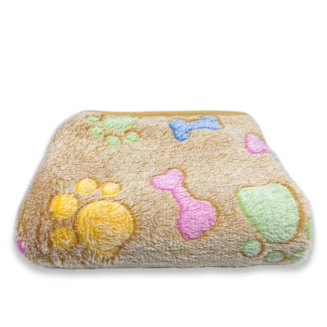 Soft Fluffy Pet Blanket Winter Warm Dog Blanket Cute Pet Bed Sheet Warm and Comfortable Cat and Dog Cushion Blanket Pet Supplies