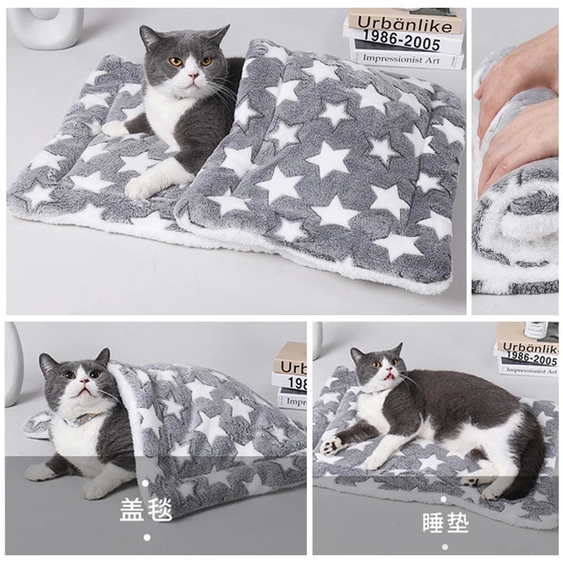 Flannel Pet Sleeping Mat Cushion