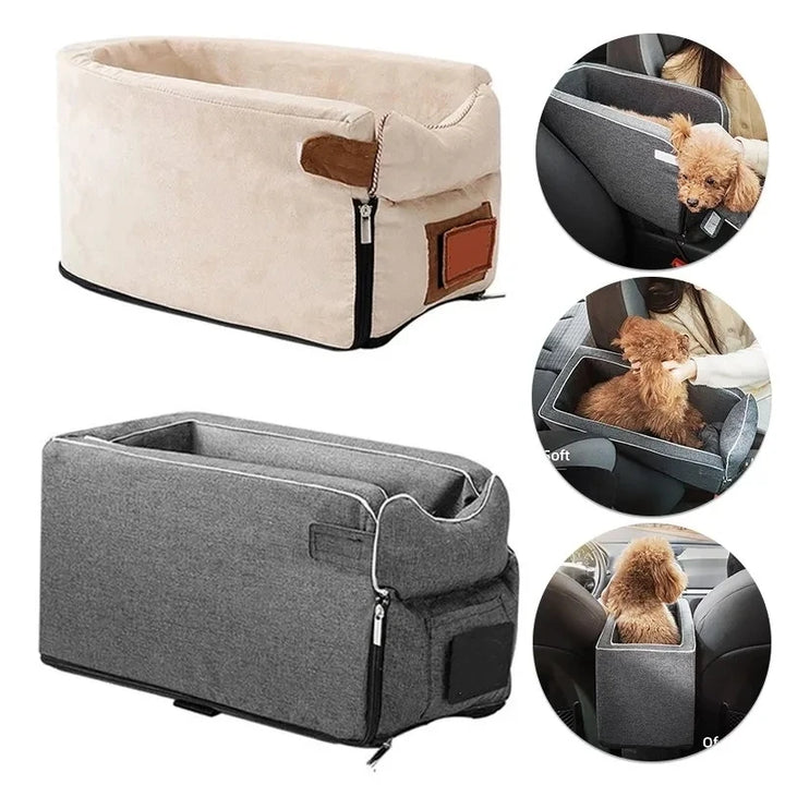 Portable Dog Car Seat Bed Carrier