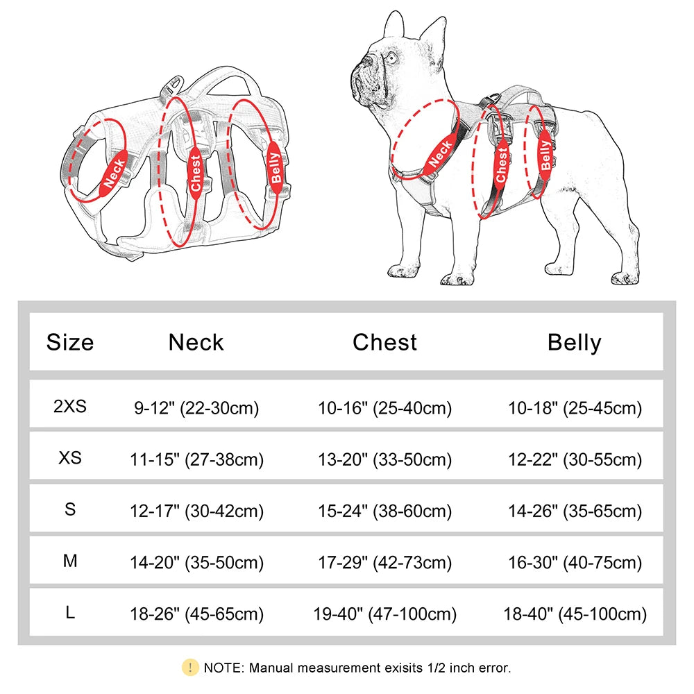 No Pull Adjustable Dog Harness with Handle