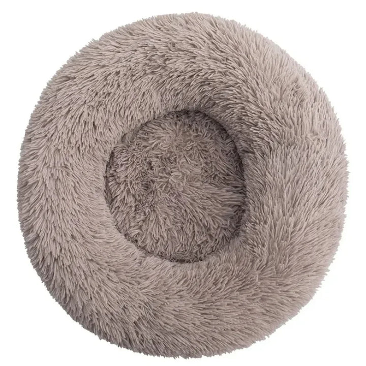 Soft Plush Round Pet Bed for Dogs