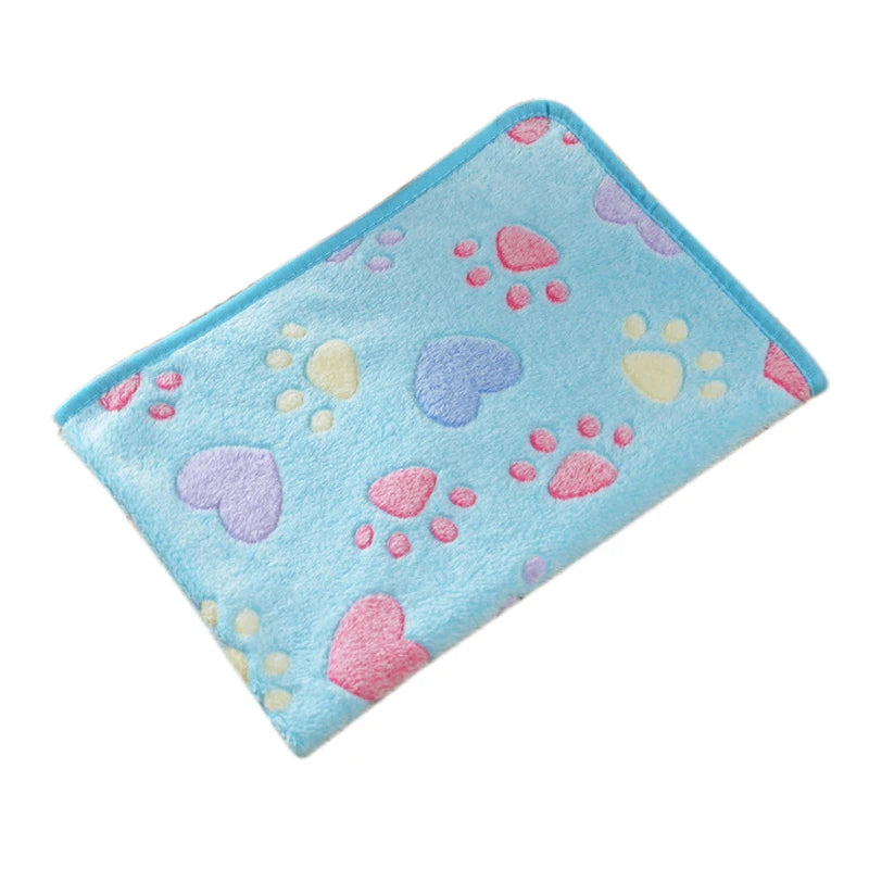 Soft Fluffy Pet Blanket Winter Warm Dog Blanket Cute Pet Bed Sheet Warm and Comfortable Cat and Dog Cushion Blanket Pet Supplies