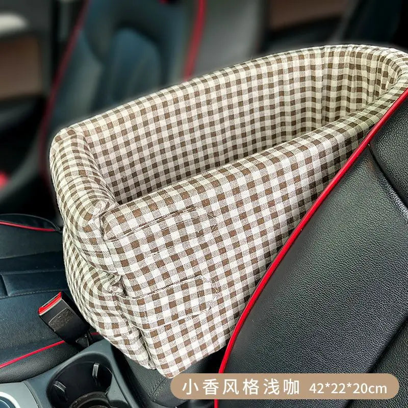 Portable Dog Car Seat Bed Carrier