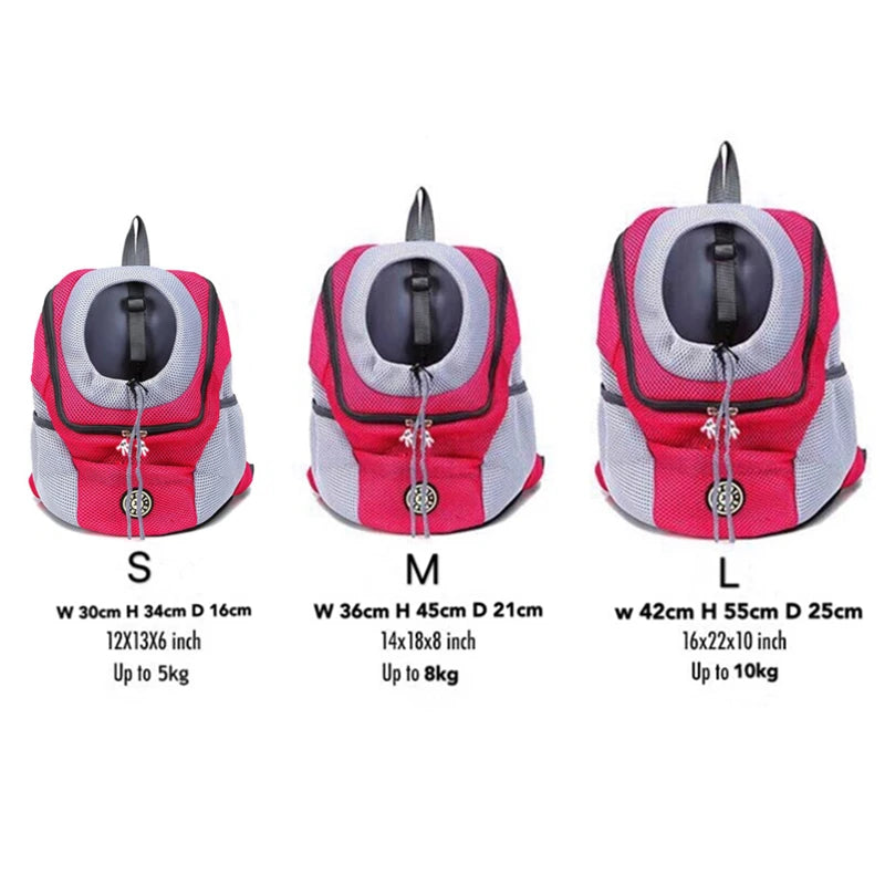 Double Shoulder Pet Carrier Backpack – Comfortable & Secure for Pets
